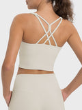Millennia Crisscross Round Neck Active Tank 