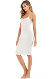 Lace Detail V-Neck Spaghetti Strap Lounge Dress 