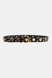 Heart Shape Alloy Detail PU Leather Belt 