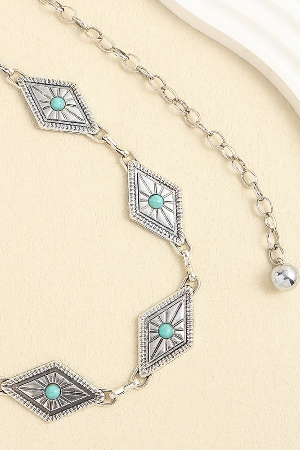 Vintage Turquoise Alloy Belt 