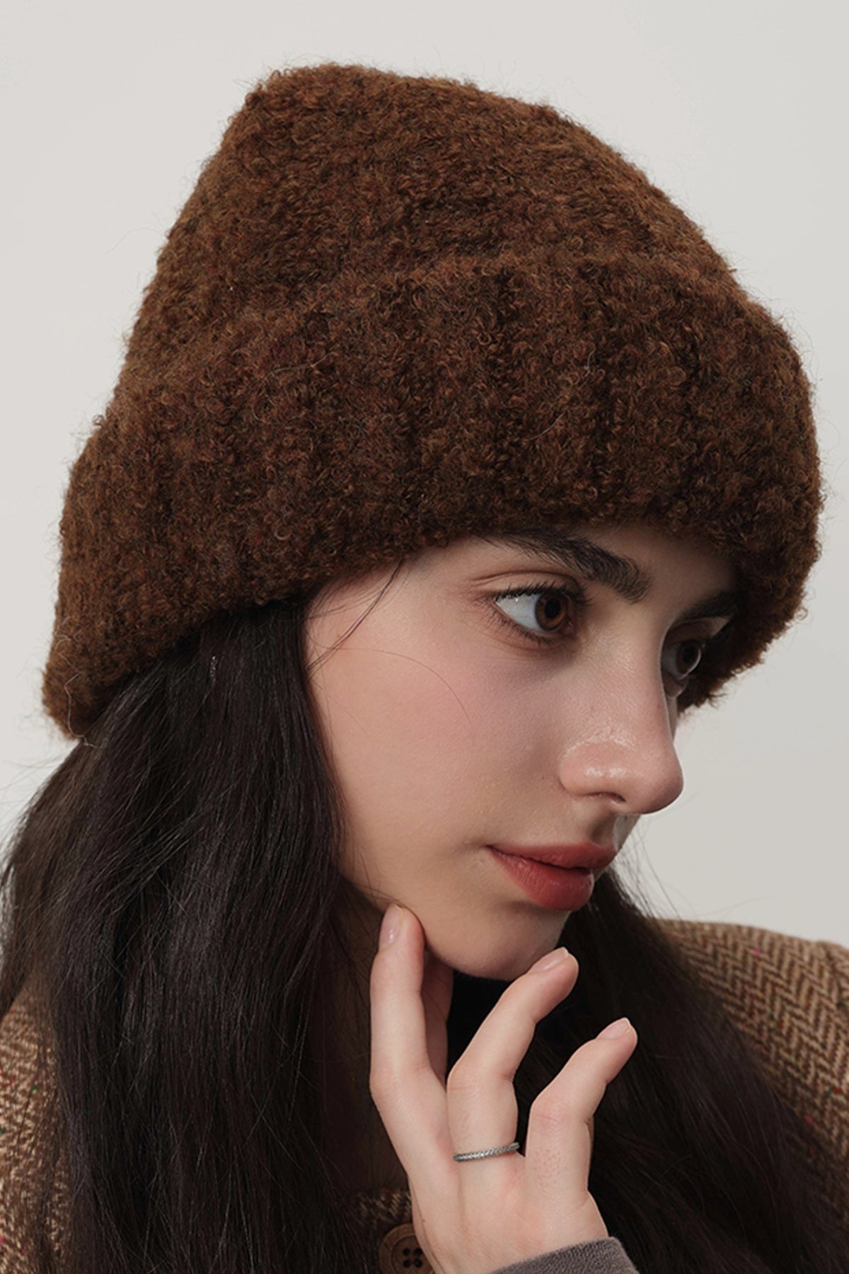 Solid Color Thermal Knit Hat 