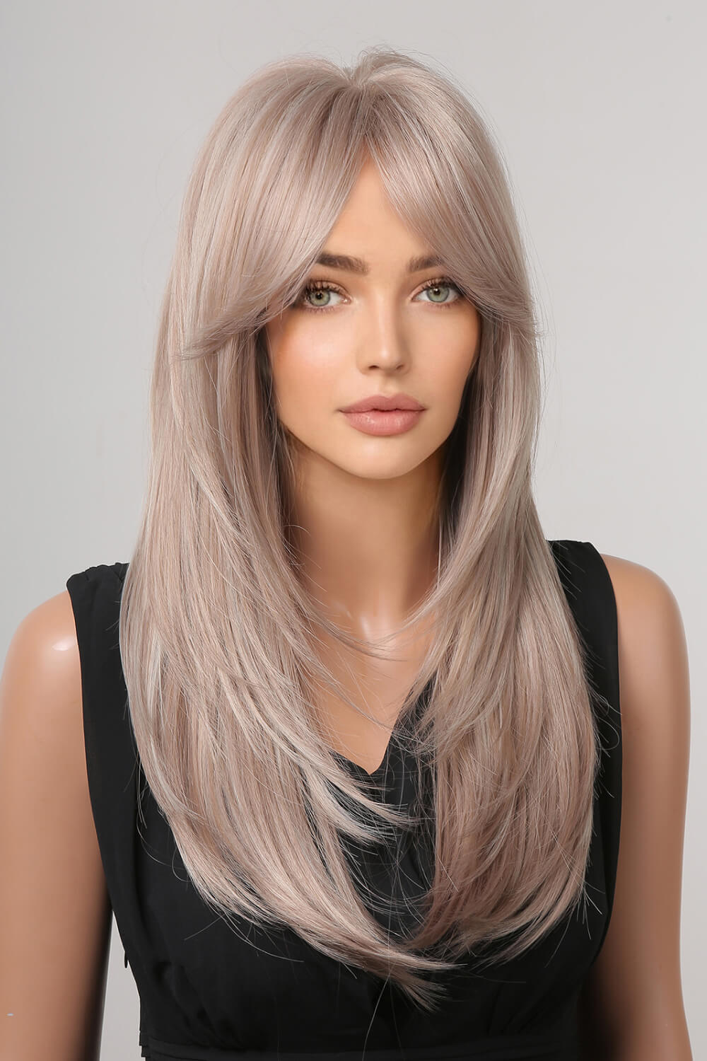 13*1" Full-Machine Wigs Synthetic Long Straight 22" 