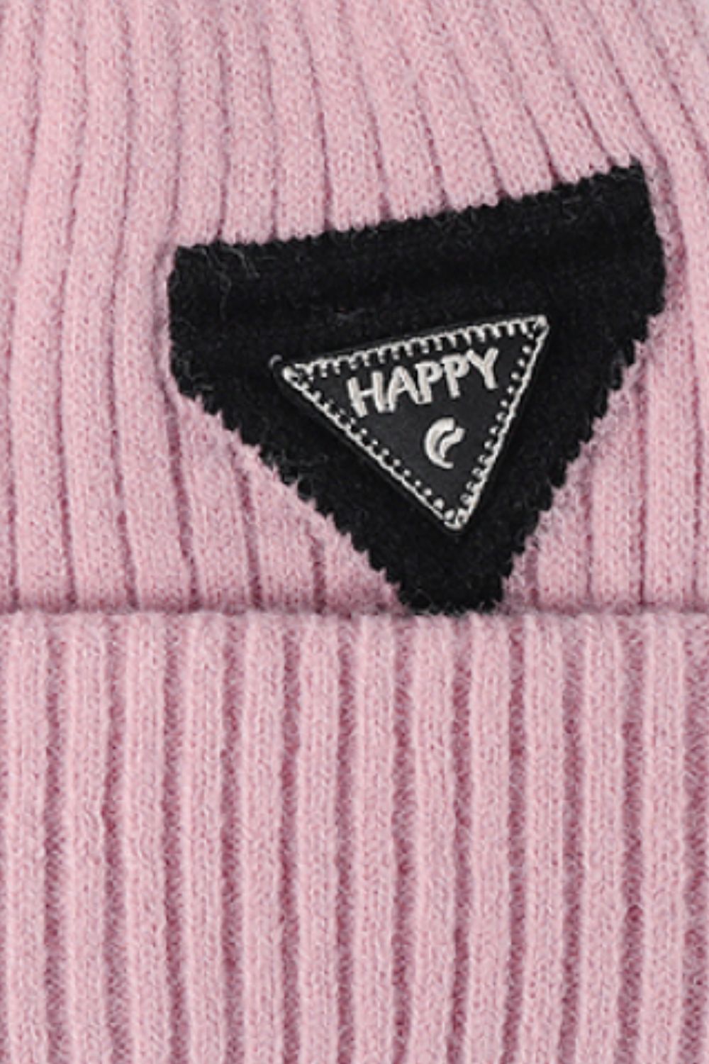 HAPPY Contrast Beanie 