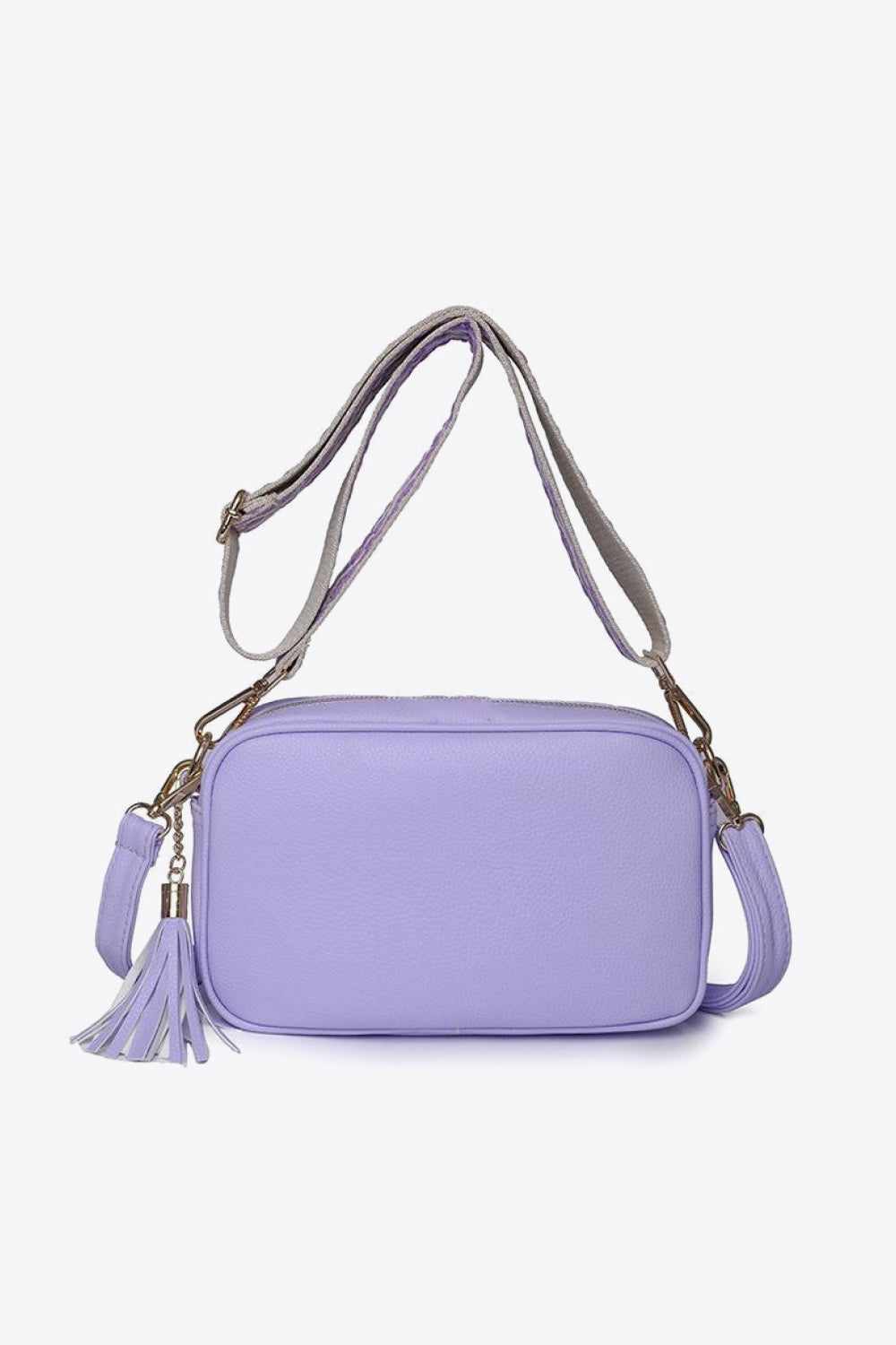 PU Leather Tassel Crossbody Bag 