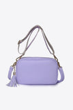 PU Leather Tassel Crossbody Bag 
