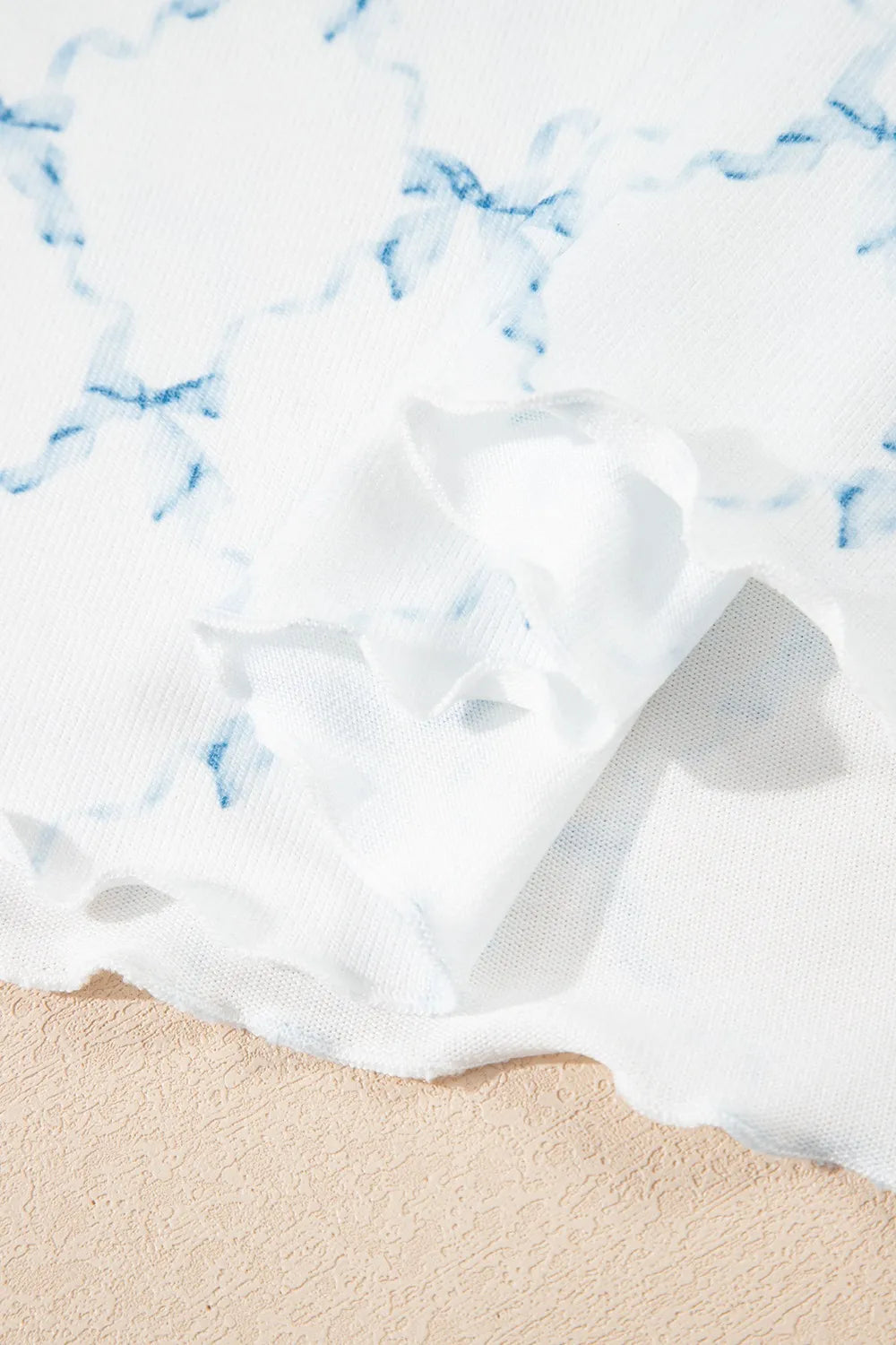 Printed Round Neck Top and Shorts Two-Piece Lounge Set Lingerie & Nightwear