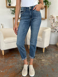 Judy Blue Full Size Cuffed Hem Slim Jeans 