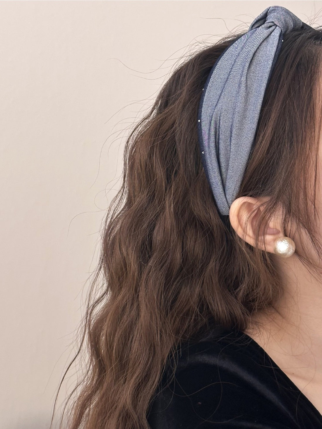 Knotted Polyester Wide Headband 