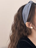 Knotted Polyester Wide Headband 