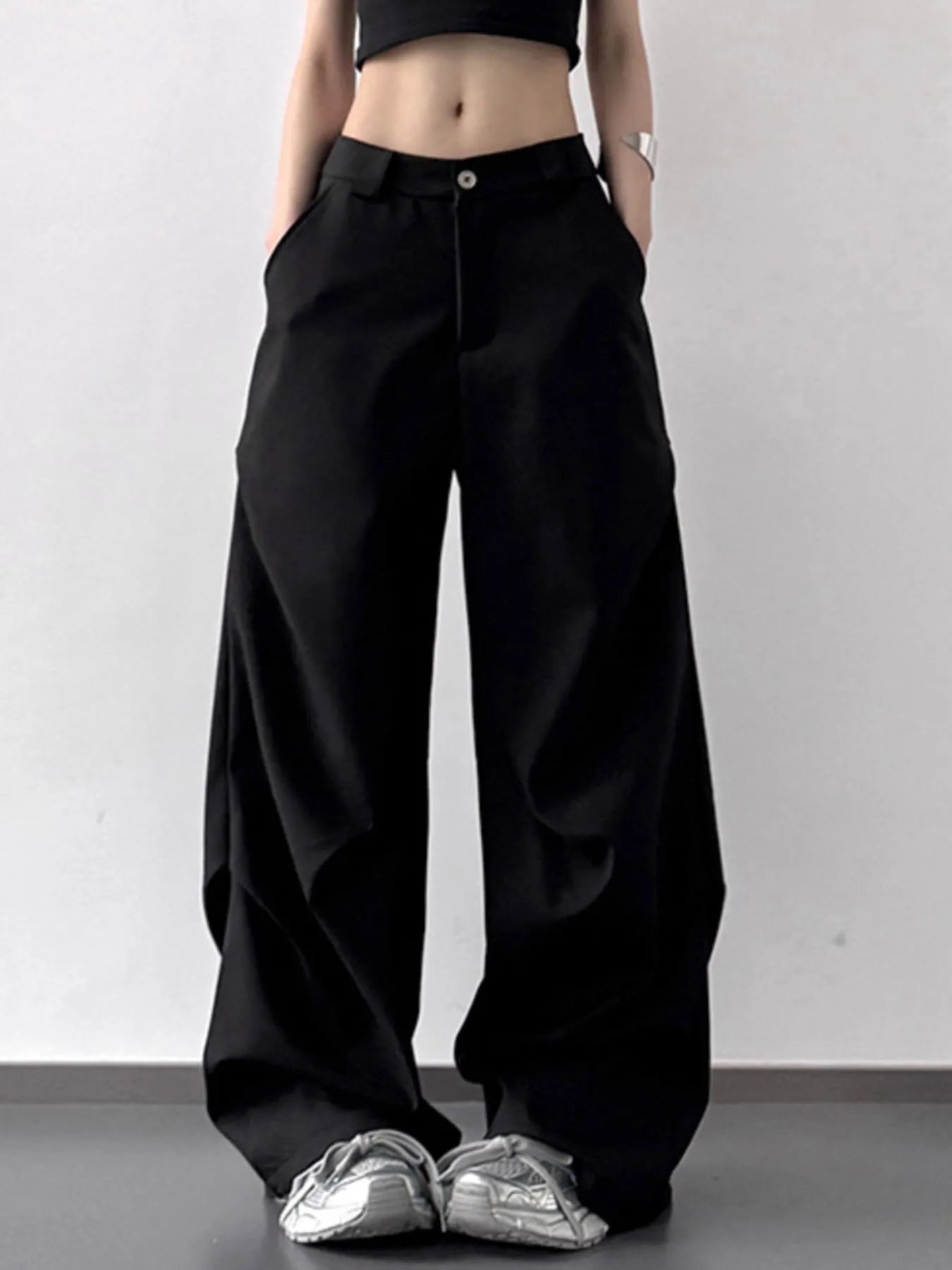 Wide Leg Relaxed Fit Pants 
