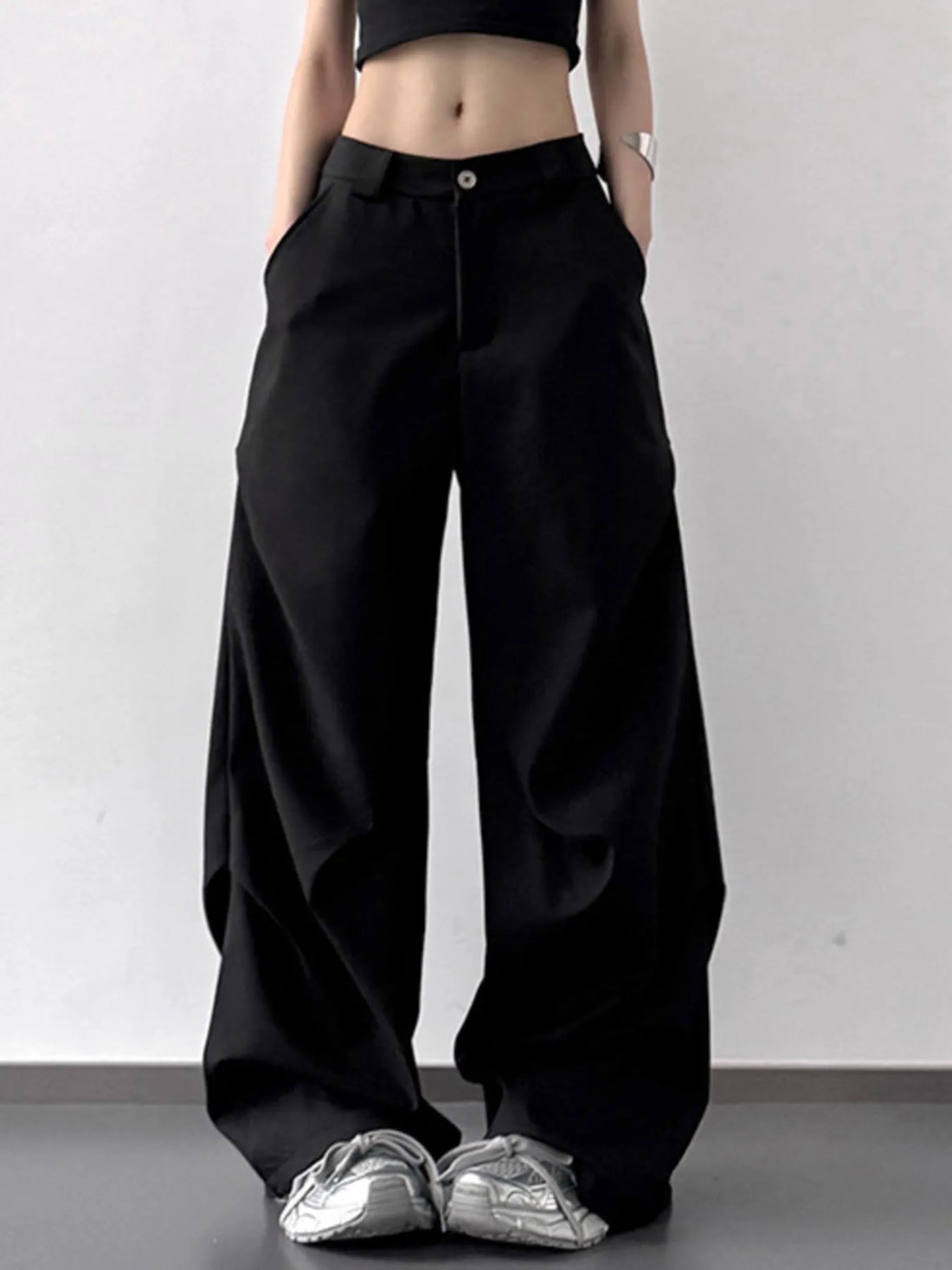 Wide Leg Relaxed Fit Pants 