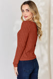 Basic Bae Full Size Ribbed Long Sleeve T-Shirt 