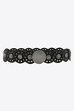 Round Shape PU Leather Belt 