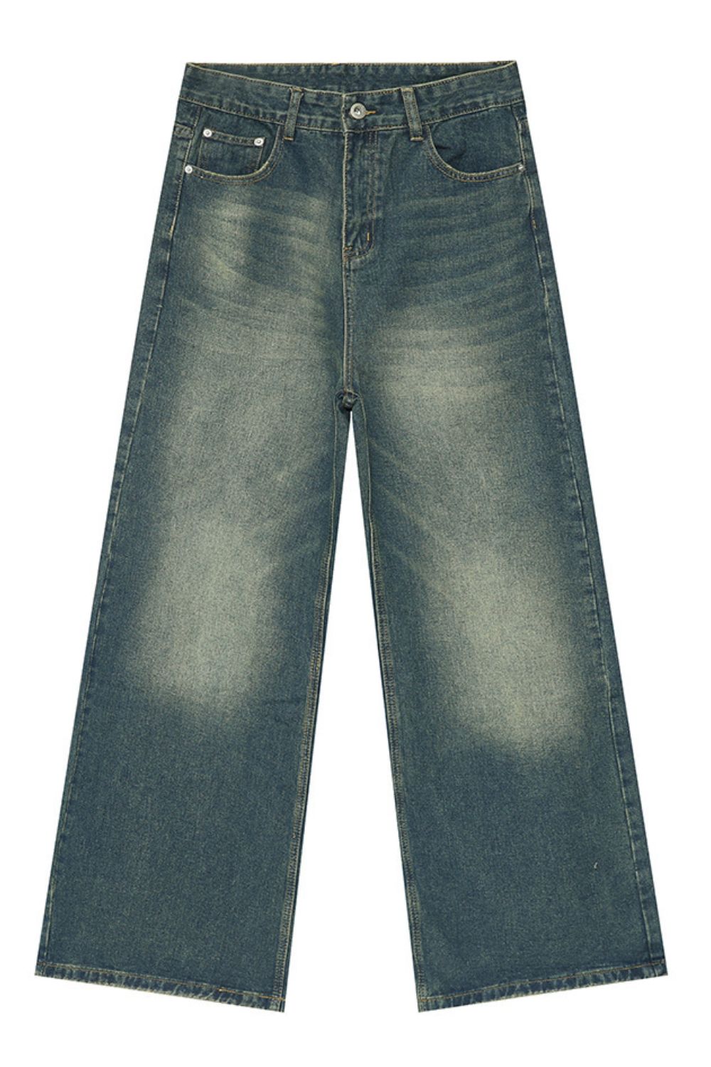Wide Leg Jeans with Pockets 