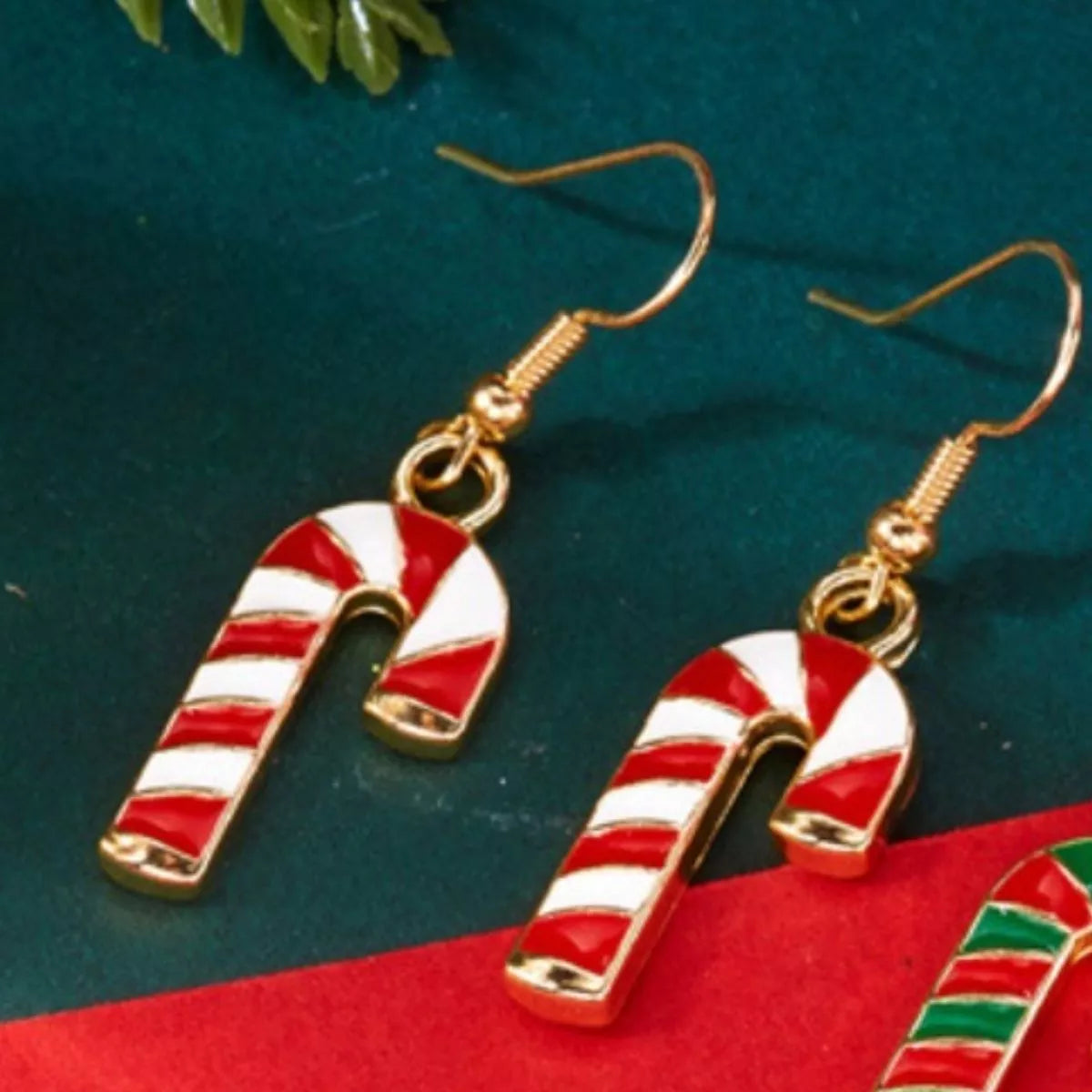 Christmas Candy Cane Earrings 