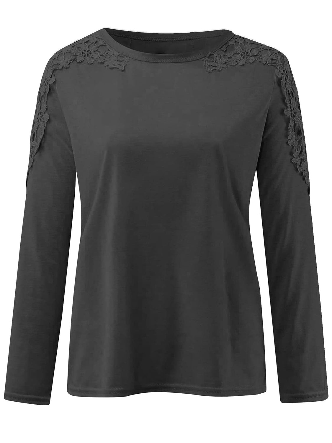 Full Size Cutout Round Neck Long Sleeve T-Shirt 