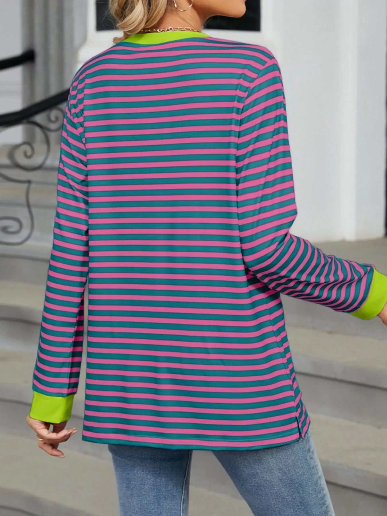 Striped Long Sleeve T-Shirt 