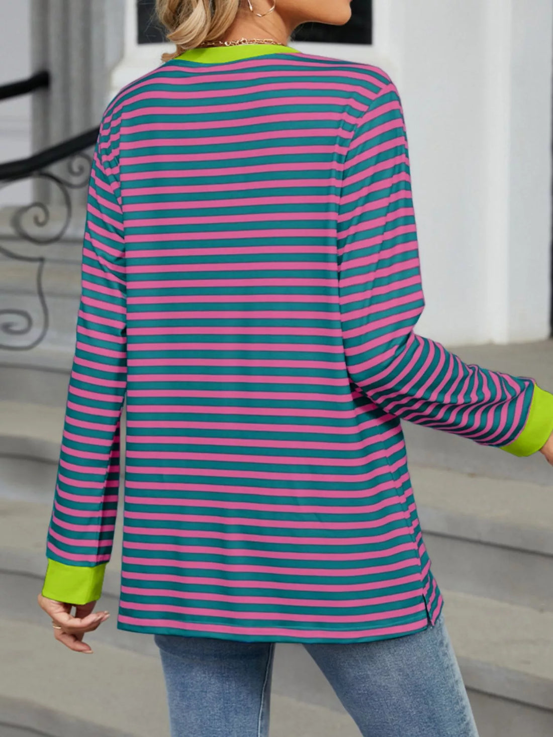 Striped Long Sleeve T-Shirt 