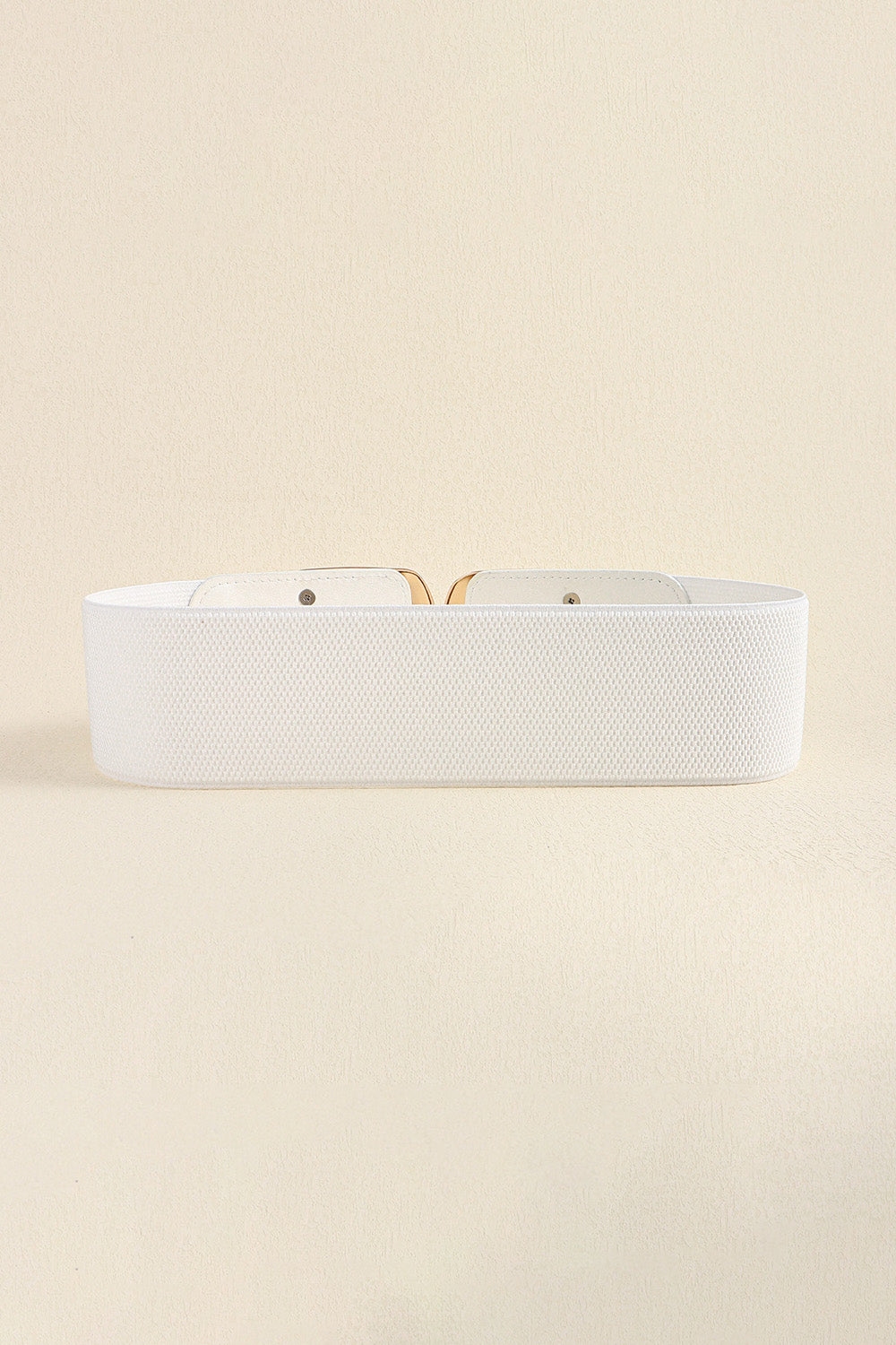 Zinc Alloy Buckle Elastic Wide Belt 