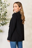 Heimish Full Size Open Front Long Sleeve Blazer 