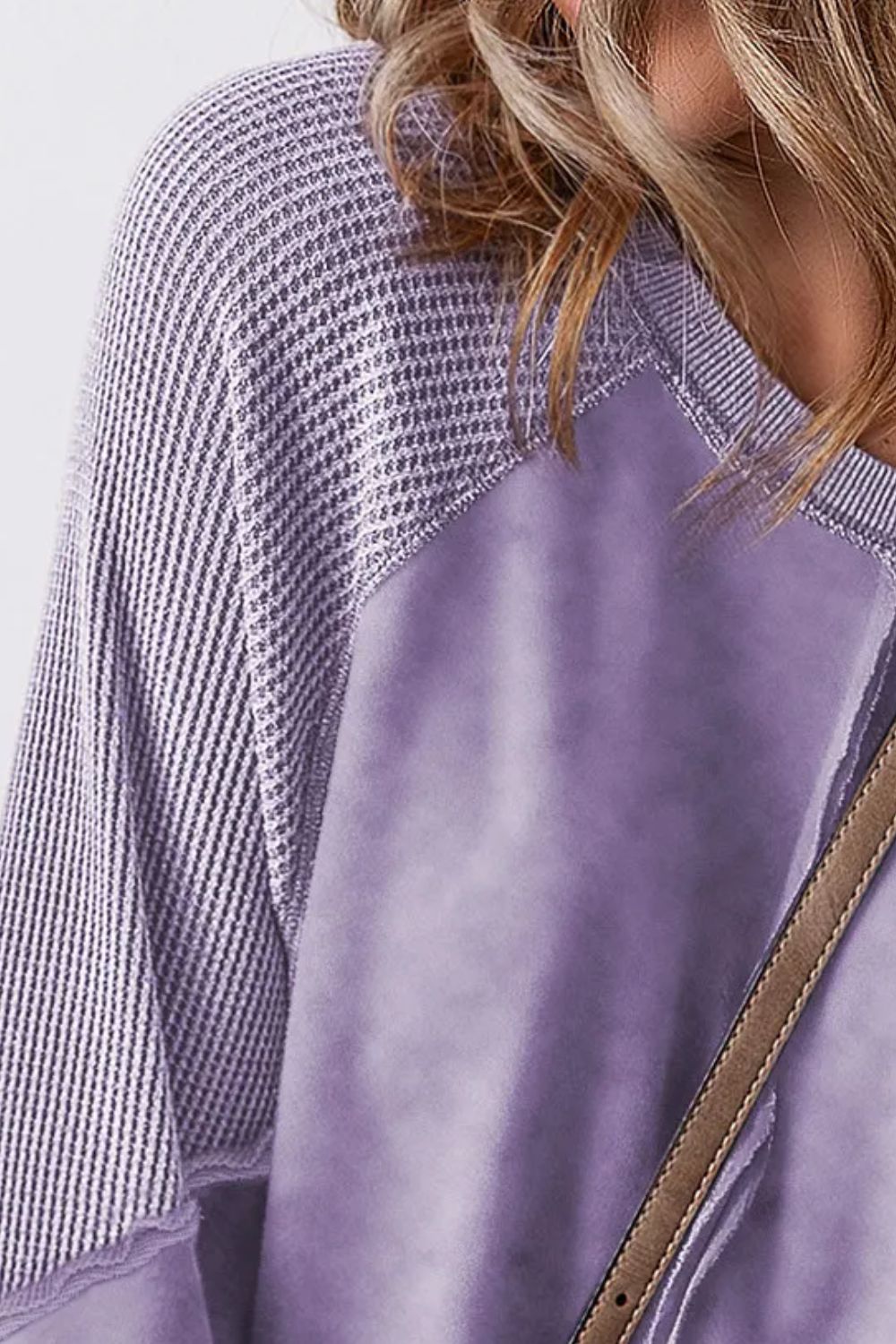 Exposed Seam Long Sleeve Sweatshirt 
