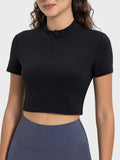 Millennia Quarter Zip Short Sleeve Active T-Shirt 