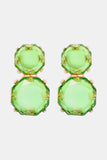 Geometrical Shape Zinc Alloy Frame Dangle Earrings 