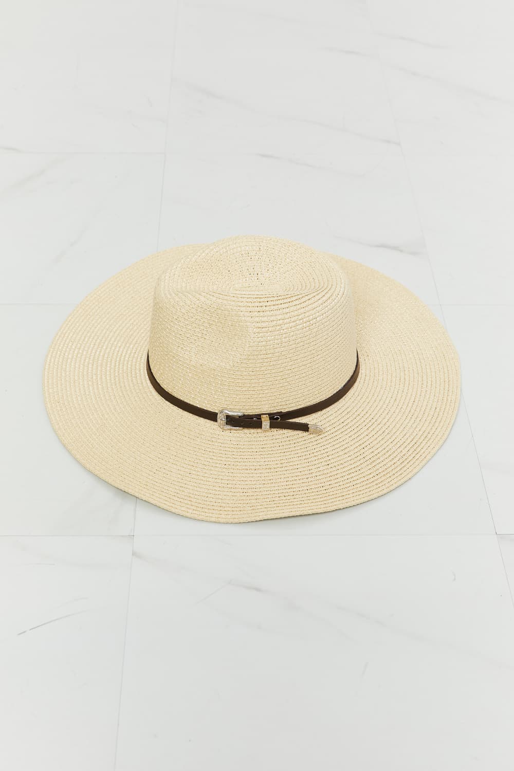 Fame Boho Summer Straw Fedora Hat 