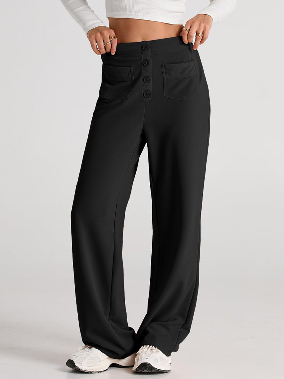 High Waist Wide Leg Pants Pants