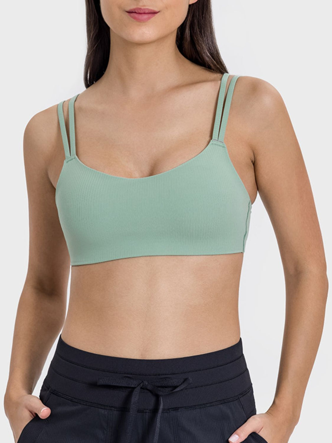Millennia Scoop Neck Double Strap Active Cami 