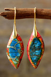 Handmade Natural Stone Dangle Earrings 
