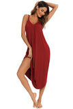 V-Neck Midi Lounge Dress 