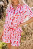 Cowgirl Boots Printed Shirt and Shorts Set Lingerie & Nightwear