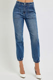 RISEN Full Size High Rise Ankle Jogger Jeans 