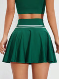 Ruched High Waist Mini Active Skirt 