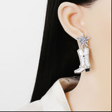 Boot Alloy Dangle Earrings 