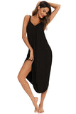 V-Neck Midi Lounge Dress 