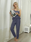 Fuzzy V-Neck Cami and Pants Lounge Set Lingerie & Nightwear