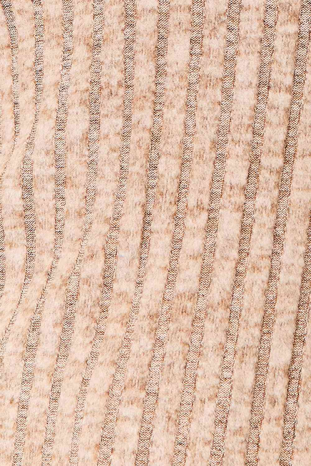 Double Take Notched Neck Ribbed Long Sleeve T-Shirt 