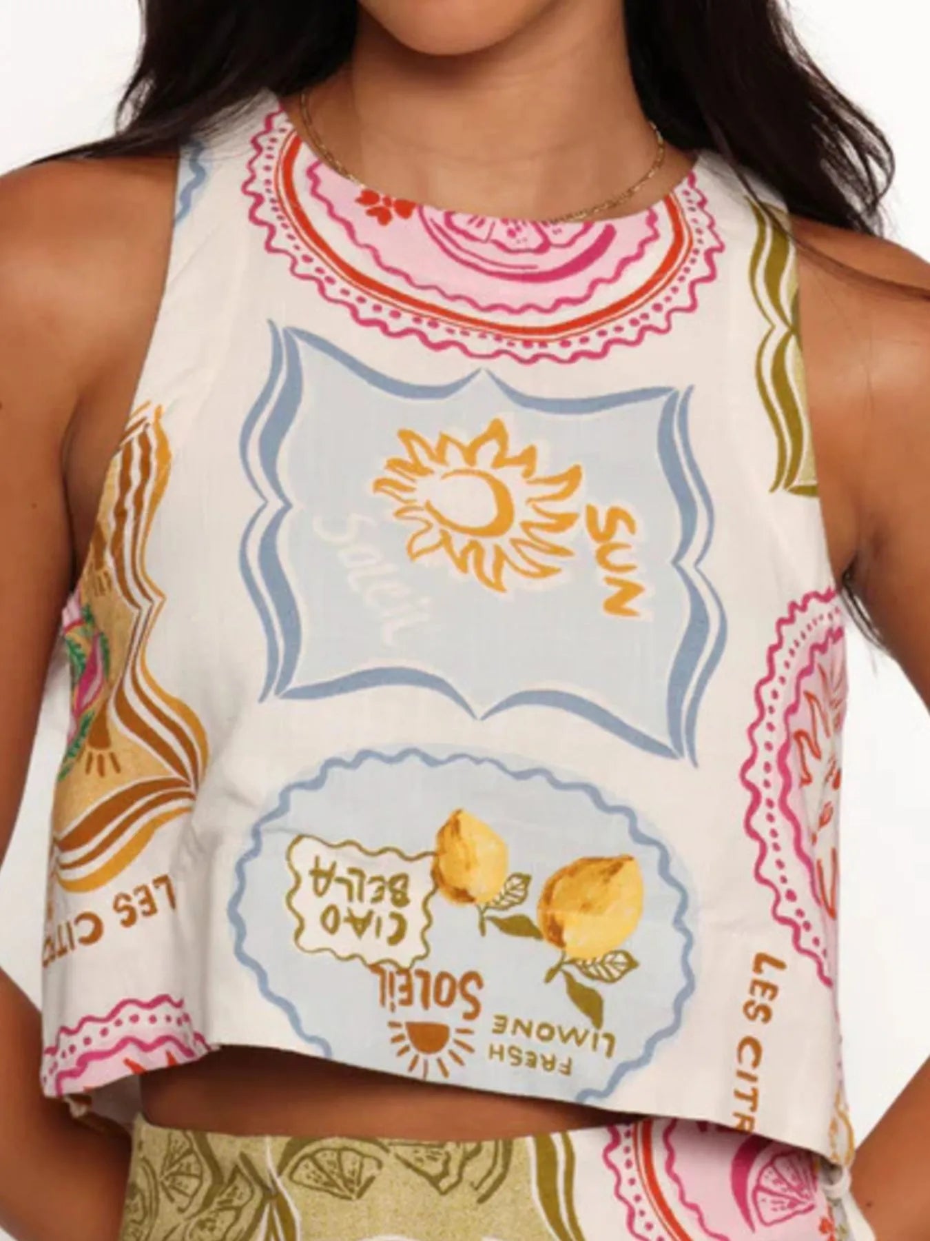 Printed Tank and Skort Two-Piece Set Two Piece Dresses