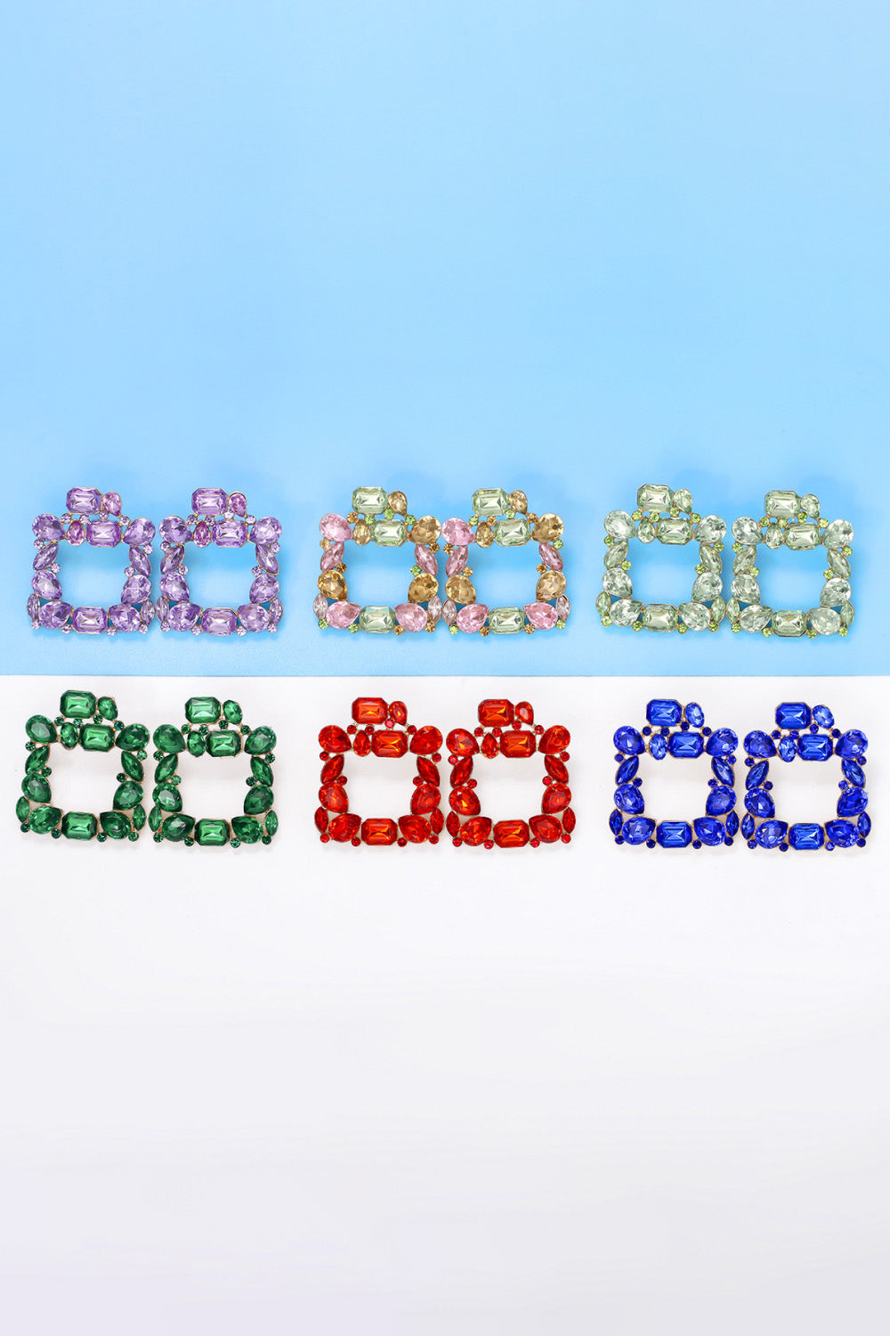 Geometrical Shape Zinc Alloy Dangle Earrings 