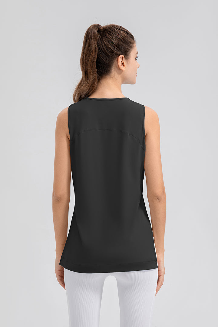 Slit Round Neck Tank 
