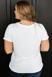 Plus Size Sequin Star Round Neck Short Sleeve T-Shirt 