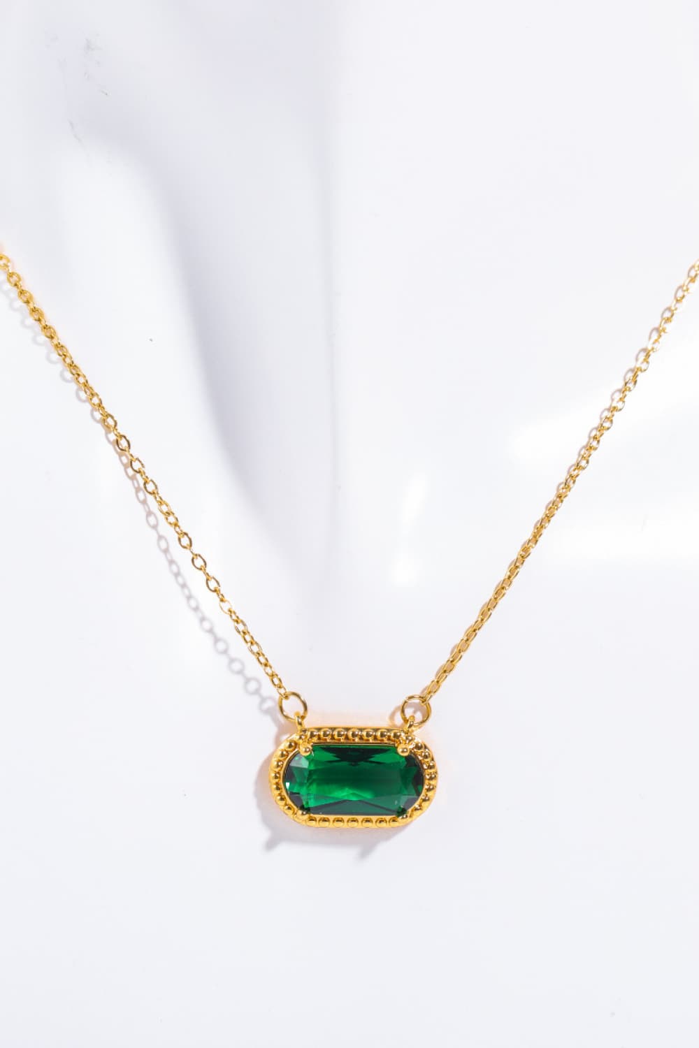 Copper 14K Gold-Plated Pendant Necklace 