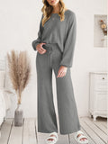 Long Sleeve Lounge Top and Drawstring Pants Set Lingerie & Nightwear