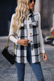 Plaid Button Up Vest Coat 
