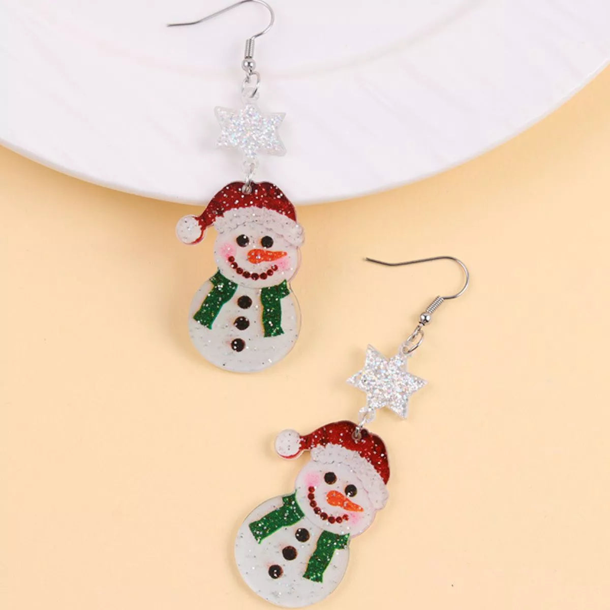 Christmas Theme Drop Earrings 