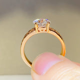 1.5 Carat 925 Sterling Silver Moissanite Ring 