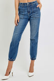 RISEN Full Size High Rise Ankle Jogger Jeans 