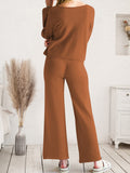 Long Sleeve Lounge Top and Drawstring Pants Set Lingerie & Nightwear